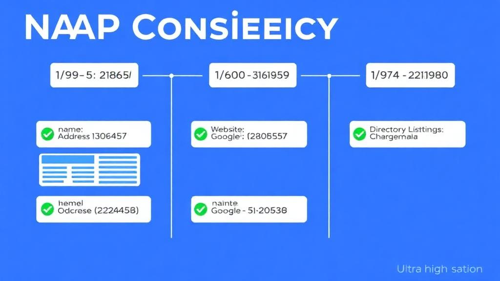NAP consistency across website, GBP, and directories