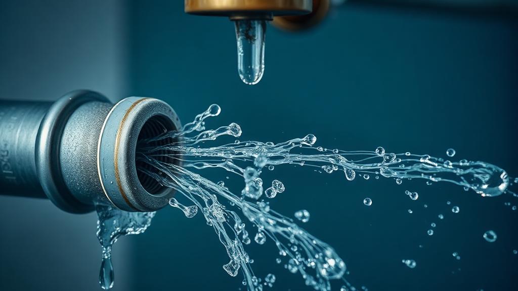 Water pipe with leak representing missed phone calls leaking revenue